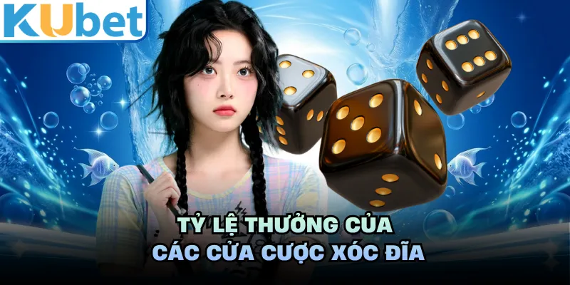 Tỷ lệ thưởng của các cửa cược xóc đĩa